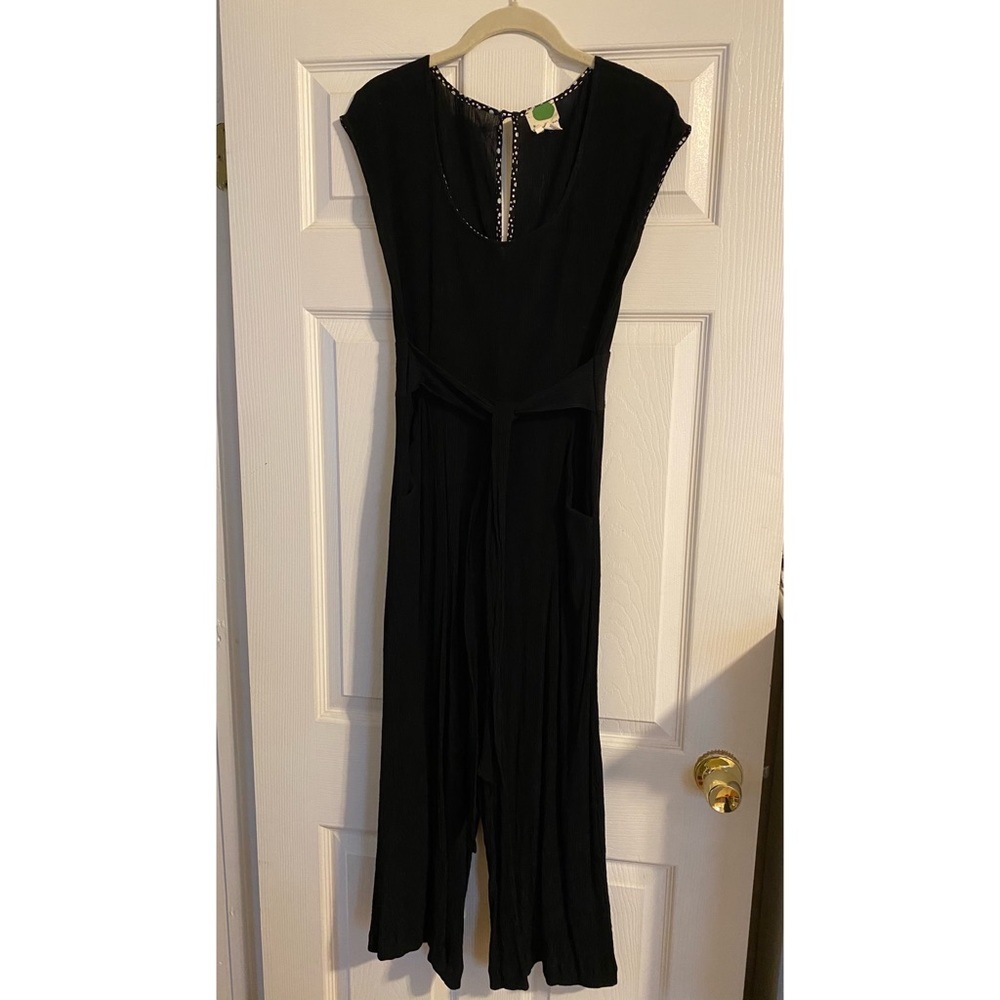 Anthropologie pant bodysuit with tie front